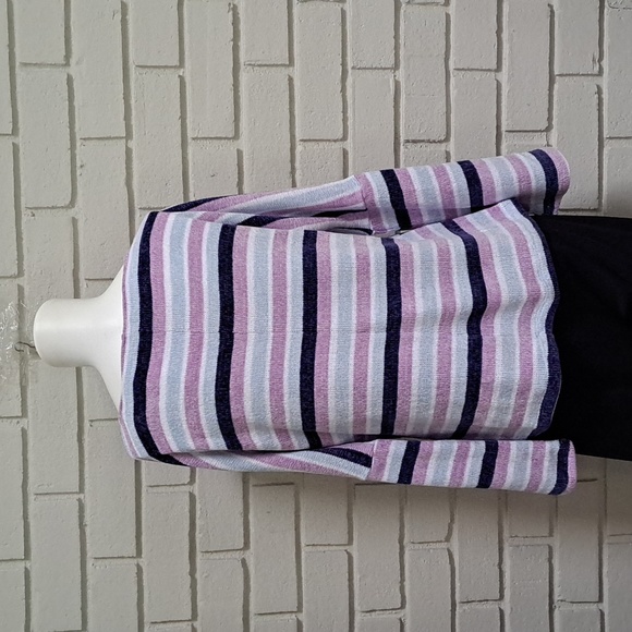 Chenault Striped Boho Sleeve Soft Fuzzy Sweater. Size Medium NWT - Picture 4 of 9